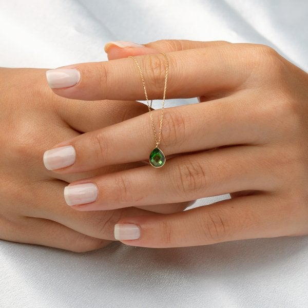 DROPS GREEN 14 Ayar Kolye