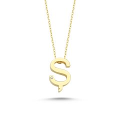 0,01 Karat ASSOS Ş Harfi Kolye