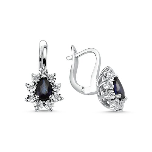 0,11 Karat ASSOS Safir Küpe