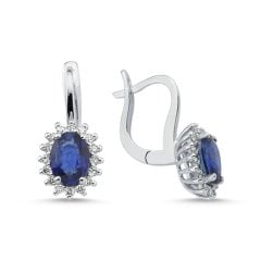 0,32 Karat ASSOS Safir Küpe