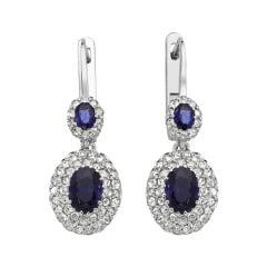0,78 Karat ASSOS Safir Küpe