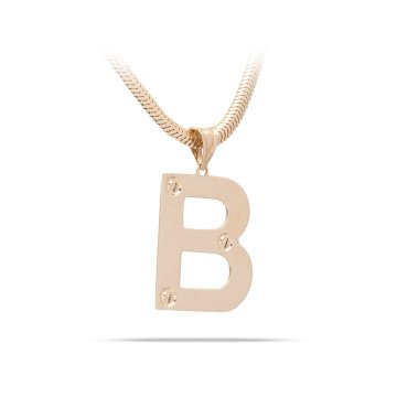 B Harfli İsim Kolye 14 Ayar